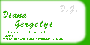 diana gergelyi business card